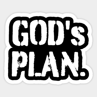 God's Plan Sticker